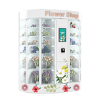 Bouquet Fresh Flower Vending Machine With 22Inch Interactive Touch Screen Refrigerated Locker