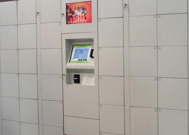 Armario de almacenamiento de fichas del equipaje del aeropuerto con el ordenador de la industria pantalla táctil de 15 pulgadas