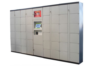 Armarios de almacenamiento electrónicos elegantes del metal de Digitaces de la torsión del código de barras RFID del supermercado 100 - 240V