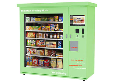 Bebida de los snacks del caramelo de la bebida de la máquina expendedora del centro comercial de la pantalla táctil la mini puede embotellar