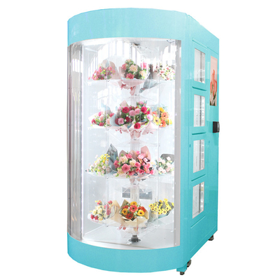 Cash Pay Flower Vending Machine With Coin Operate Humidity Temperature Controlled