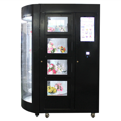 Máquina expendedora elegante de la flor del diseño de SDK con el refrigerador y el humectador 19 pulgadas