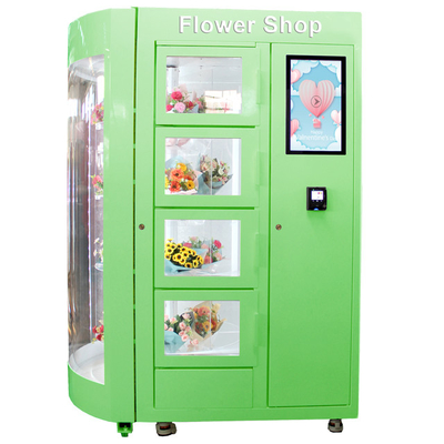 La máquina expendedora de enfriamiento 50HZ de la flor de la tienda floral para Plantsl laminó el acero
