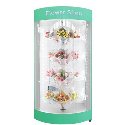 La máquina expendedora de enfriamiento 50HZ de la flor de la tienda floral para Plantsl laminó el acero
