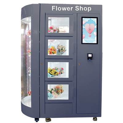 Lcd modificado para requisitos particulares ventana de exhibición de Rose Bouquets Vending Machine With de la flor de 19 pulgadas