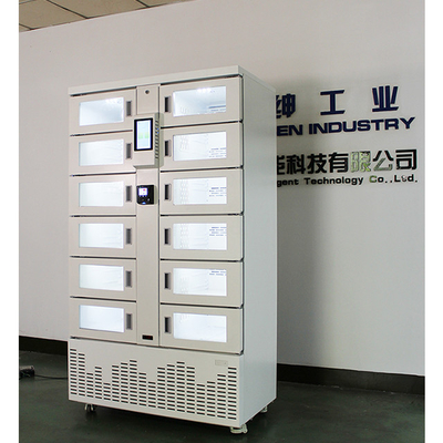 Moneda Bill Parcel Refrigerated Lockers de QR 24 horas para la entrega del ultramarinos