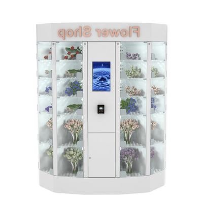 La máquina expendedora 240V del armario de la flor fresca con refrigera el sistema de enfriamiento