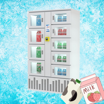 armarios elegantes refrigerados eficientes de la comida de Winnsen de la máquina expendedora 240V