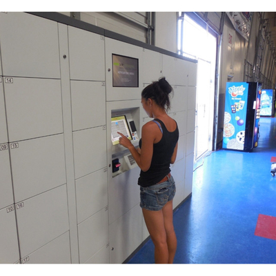 Casilleros automáticos de venta de gas Puertas transparentes con función de intercambio