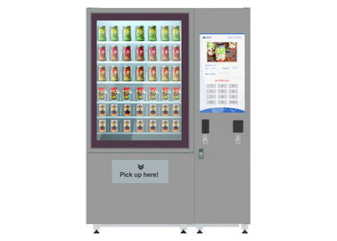 Máquinas expendedoras frescas de la ensalada de la pantalla LCD de la publicidad de 32 pulgadas con el sistema del elevador