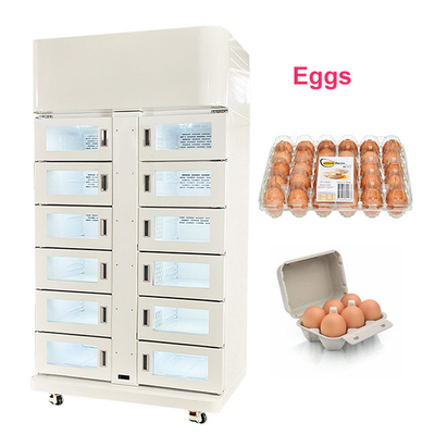 Pantalla táctil Granja cajero automático de negocios auto inteligente huevo envasado refrigerado Vending Locker