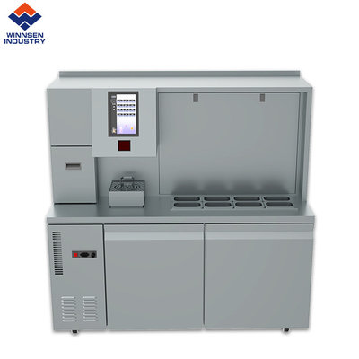 Venta caliente Máquina automática de fabricación de barras de té con mostrador de diseño de barras