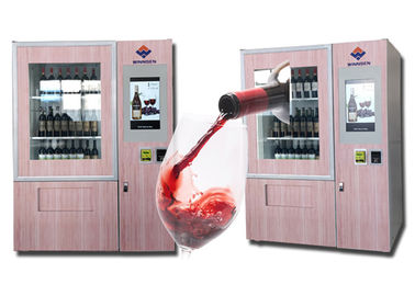 Máquina expendedora multi del vino de las idiomas, máquina expendedora de la cerveza de Champán