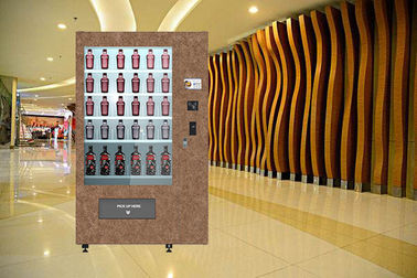Transportador del vino tinto de la pantalla táctil con el quiosco de la máquina expendedora del elevador con el Special multi Deisgn del cuerpo de acero de las idiomas UI