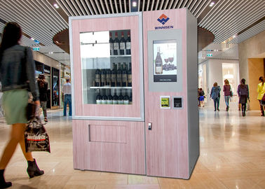 Máquina expendedora de lujo del vino del elevador con el sistema teledirigido de la pantalla grande de la publicidad