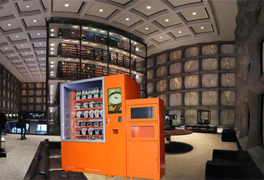 Máquina expendedora de autoservicio de productos electrónicos y quiosco de venta de bebidas con horno de microondas