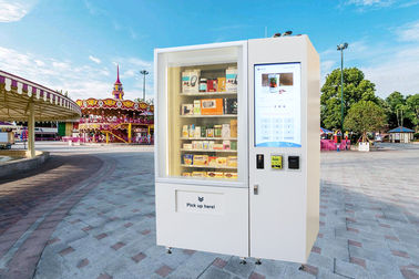 Máquina expendedora del refrigerador de la farmacia, máquina expendedora micro del mercado con la banda transportadora