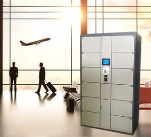 Armario de almacenamiento público del aeropuerto de 12 puertas para el depósito del equipaje con la función de la publicidad
