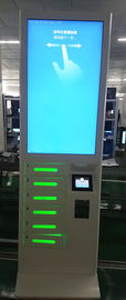 Estación de carga de fichas del teléfono móvil de la máquina de carga del teléfono celular del soporte del piso con 43&quot; pantalla LCD