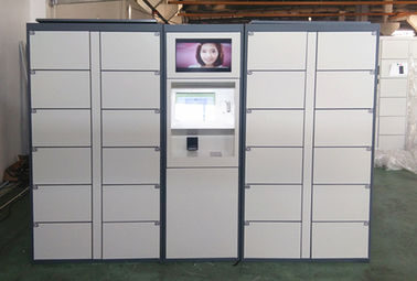 Las cuentas de las monedas actuaron el armario de alquiler del metal del almacenamiento de las puertas de equipaje del aeropuerto durable electrónico de los armarios para el público