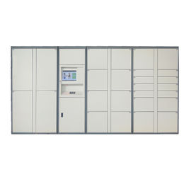 Tecleo de alquiler del armario de la entrega electrónica elegante automática del paquete y recoger el armario interior o al aire libre
