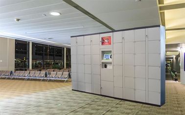 Los armarios públicos del aeropuerto de la estación de tren del almacenamiento de la escuela del metal con Smart cierran el acceso de la tarjeta de crédito