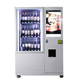 La botella en pantalla grande del champán de la cerveza del vino espumoso del autoservicio automático puede máquina expendedora para el equipo de la seguridad