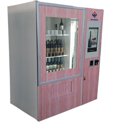 Máquina expendedora automática del vino tinto con 22&quot; pantalla táctil y elevador de la publicidad