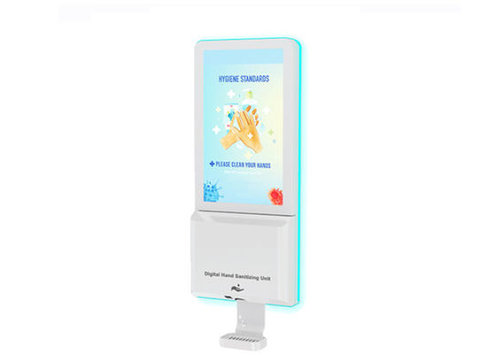 Dispensador interior 16/9 del desinfectante de la mano de la señalización del LCD Digital montado en la pared