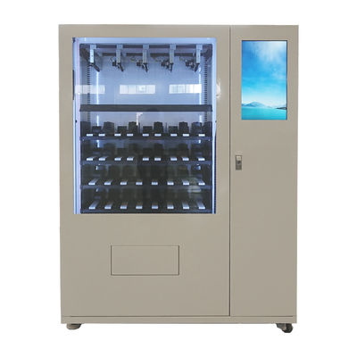 Máquina expendedora refrigerada del bocado de la fruta del bocadillo de la leche para la forma de pago del No-tacto de la estación de tren del centro comercial