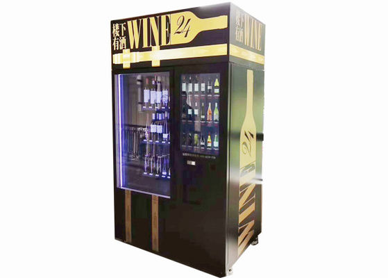 Máquina expendedora de la botella de copa de vino con el sistema del elevador, quiosco de la venta de la cerveza del jugo