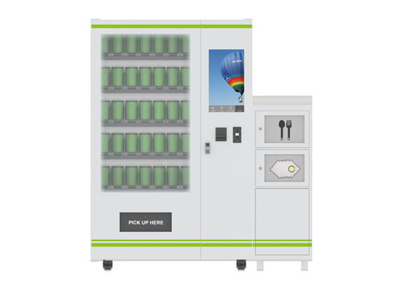 Máquina expendedora nacional de la comida inmediata y de la ensalada con el sistema de enfriamiento, arreglo para requisitos particulares
