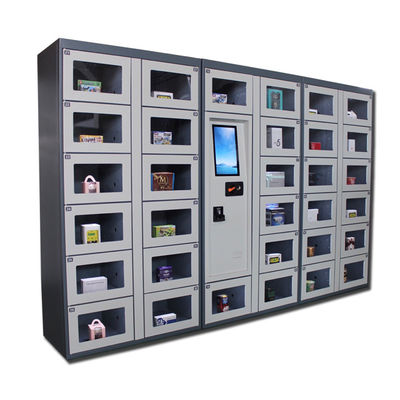 Máquina expendedora combinada del bocado automático del uno mismo, armario de la venta de la banda transportadora con el elevador