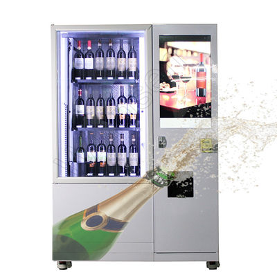 Verificación de la edad de Champagne Vending Machine Smart Combo del refrigerador