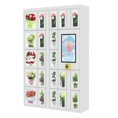 24/7 diversa máquina expendedora del armario de las flores de las puertas con 15,6” lectores de la tarjeta de crédito de la pantalla