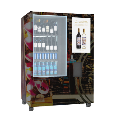 Publicidad remota de la plataforma de la máquina expendedora de la botella de vino del sistema del elevador del transportador