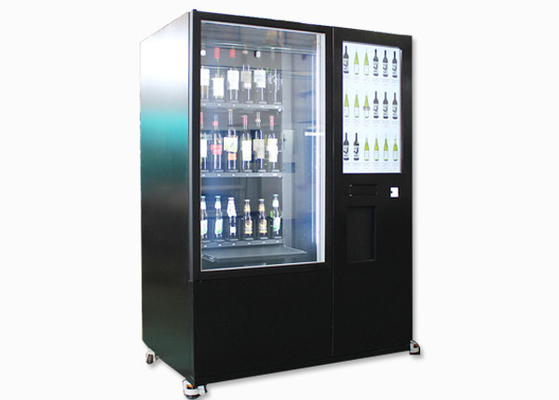 Lcd 24 horas de máquina expendedora del vino con la publicidad de la pantalla