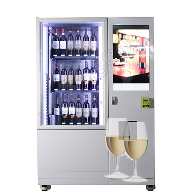 Verificación elegante de Champagne Wine Vending Machine Age del refrigerador del pago