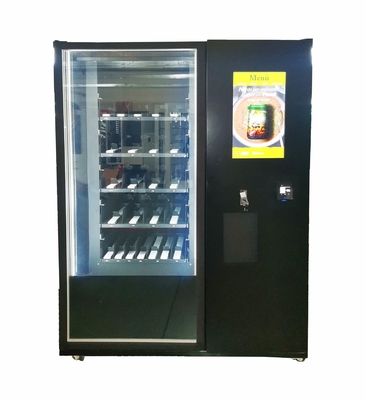 Máquina expendedora de la botella de la ensalada con el lector de tarjetas del sistema del elevador del pago del QR Code