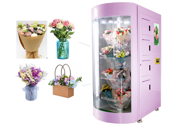 24 horas del florista de máquina expendedora de Fresh Flower Station con teledirigido