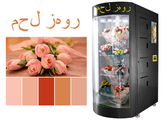 Máquina expendedora árabe de la flor fresca de Smart de la lengua diseñada para la Arabia Saudita Qatar United Arab Emirates