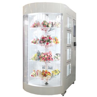 Máquina expendedora Rose With Temperature Controller fresca de la flor de la publicidad del LCD