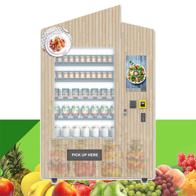 Comida sana de la máquina expendedora de la ensalada de fruta fresca con el sistema de la elevación del elevador