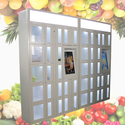 Servicio inteligente del uno mismo de la máquina del armario de la venta de la fruta de la comida para la escuela
