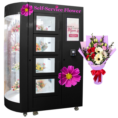 Máquina expendedora de la flor fresca del servicio del uno mismo de Winnsen sin el asistente del personal