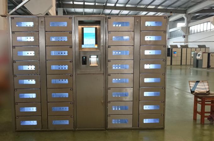 Armario de la venta del acero inoxidable con las luces LED y la función