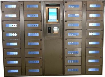 calidad  Stainless Steel Vending Locker With LED Lights And Transparent Doors Remote Control Function fábrica