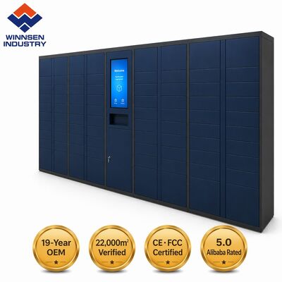 Calidad  Biometric Secure Smart Parcel Locker with Cloud Remote Management and Customizable Compartments fábrica