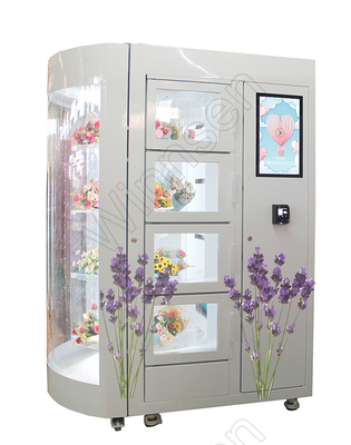 24 horas de pago de Mini Mart Flower Vending Lockers Machine Smart Card laminaron el acero