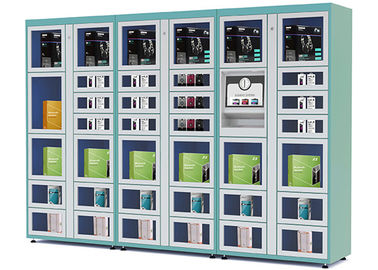 El aeropuerto/la estación automatizó los armarios de la venta con la función teledirigida